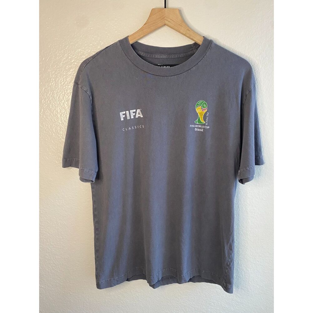 FIFA Classics 2014 Brazil World Cup T-Shirt Outerstuff Men's Size XS Gray Tee
